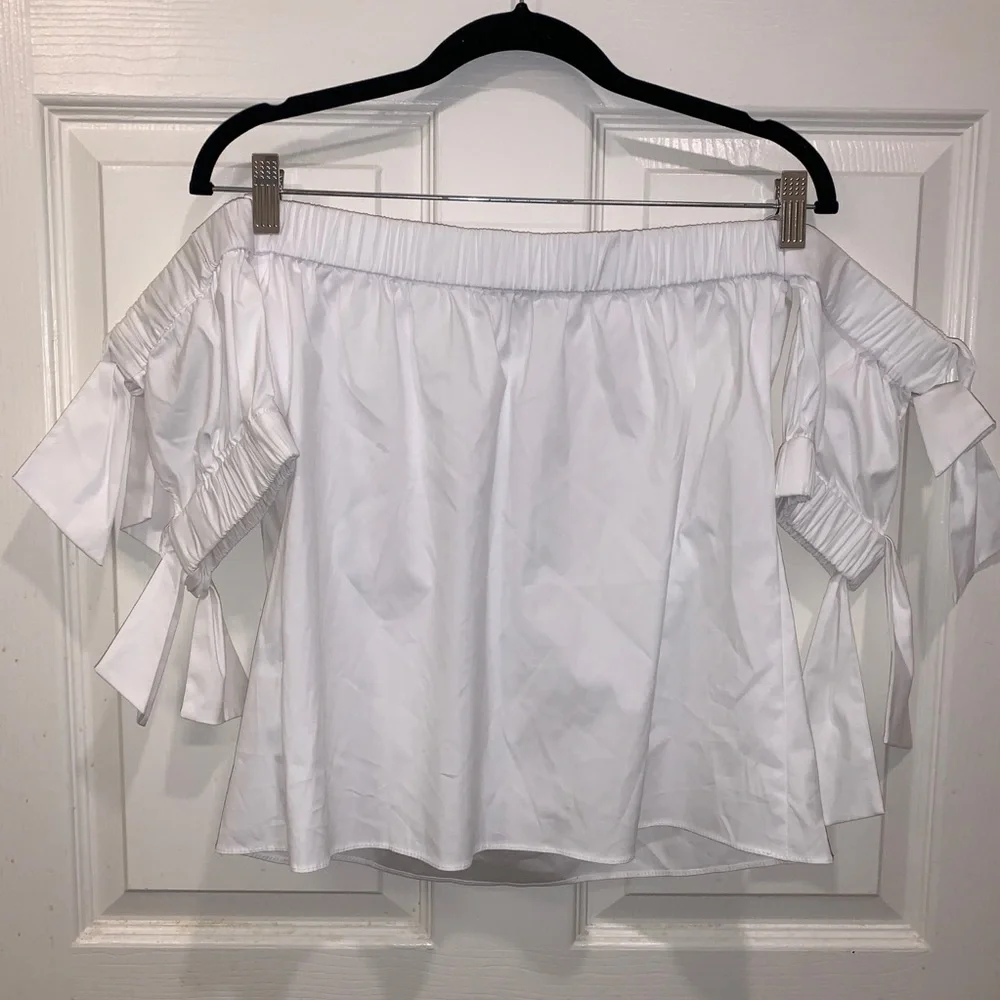 NWT Milly Off the Shoulder Bow Top - Picture 7 of 7
